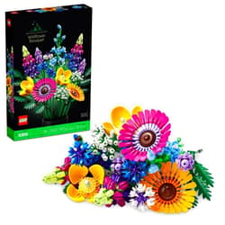 LEGO Icons Wildflower Bouquet Set - Artificial Flowers with Poppies and Lavender, Adult Collection, Unique Home Décor, Botanical Piece, 10313