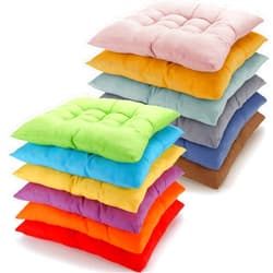 Geetery 12 Pcs Floor Pillows Meditation Square Large Bulk Flexible Seating Thick Cushions for Floor Sitting 15.7'' Colorful Tufted Sitting Mat for Adults Kids Tatami Classroom Chair Yoga Living Room