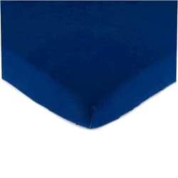 SHEETWORLD.COM SheetWorld Fitted Pack N Play Playard Sheet Compatible with Maxi COSI Swift Play Yard 31 x 39 inches, 100% Cotton Jersey, Hypoallergenic, Butter Soft, Solid Navy, Made in USA