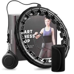 Cutewolf Weighted Fit Hoop Plus Size with Extra Sweat Belt for Adult Weight Loss, 32 Detachable Links Smart Fitness Hoop, Fitness and Massage 2 in 1, Great for Adults and Beginners