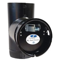Field Controls - 6RC/BT - 2-3/4 x 6-5/8 x 6-5/8 Stainless Steel Barometric Draft Control, Silver