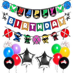 Pirese Ninja Birthday Party Decorations, Ninja Birthday Decorations, Ninja Party Decorations, Ninja Party Supplies | Ninja Balloons | Ninja Birthday Party Supplies | Asian Themed Party Decorations Kit