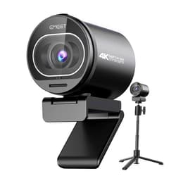 EMEET S600 4K Webcam with Tripod for Streaming - Sony 1/2.5'' Sensor, PDAF Autofocus, 1080P@60FPS, 2 Noise Reduction Mics, Built-in Privacy Cover, 40°-73° FOV, Streaming Webcam for Product/Game/Beauty