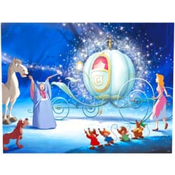 Ceaco - Disney Princess - Cinderella's Carriage - 750 Piece Glitter Jigsaw Puzzle