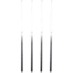 OKKO 1-Piece Pool Billiard House Bar Cue Sticks 57”, Glue-On Tip, Pack of 4 (18-20 oz)