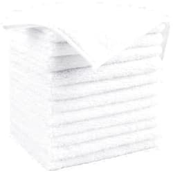 HOMEXCEL White Microfiber Cleaning Cloth, 12 Pack Premium Microfiber Towels for Cars, Lint Free, Scratch-Free, Highly Absorbent, Reusable Cleaning Rags for Car, Household, Kitchen, 11.5