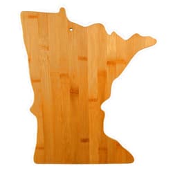 Totally Bamboo Minnesota State Shaped Bamboo Serving and Cutting Board