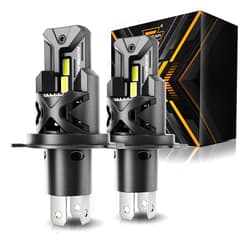 Auxbeam H4 9003 Fog Light, Upgraded 24000LM 700% Super Brightness ＆ 6500K Cool White H4 Light Bulb for UTV/ATV Offroad Vehicle