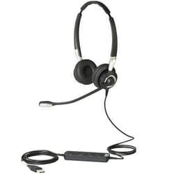Jabra 2400 II USB Duo CC Wired Call Center Headset for Softphone with Noise Cancelling Microphone, Optimized for Unified Communication