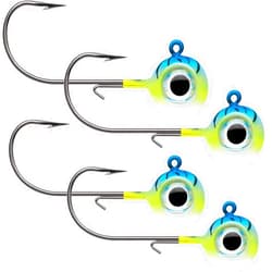 VMC Neon Moon Eye Jig 1/4 Blue Fire UV, Multi, One Size (NME14-BFU)