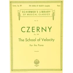 Max Vogrich,Carl Czerny The School of Velocity, Op. 299 (Complete): For The Piano (Schirmer's Library of Musical Classics Vol. 161)