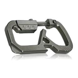 Valtcan Titanium Bolt Carabiner Key Chain Holder CyberCarabiner with Bottle Opener Flat Head Dual Hook