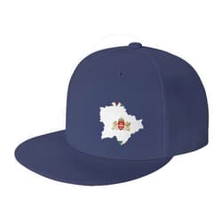 QIZYOQA Flag Map of Budapest Snapback Hat Baseball Cap for Men Women Hip Hop Style Flat-Brimmed Hats