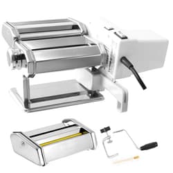VEVOR Electric Pasta Maker Machine, 9 Adjustable Thickness Settings Noodles Maker, Stainless Steel Noodle Rollers and Cutter, Pasta Making Kitchen Tool Kit, Perfect for Spaghetti, Fettuccini, Lasagna