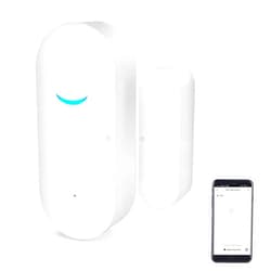 SENCKIT WiFi Door and Window Sensors,Tuya Smart Alarm with Free Notification APP Control Home Security Alarm System, No Hub Required,Compatible with Alexa, Google Home (1-Pack)