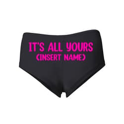 Wild Bobby Personalized Custom Booty Shorts Sexy Slutty Naughty Women's Cotton Spandex Booty Shorts