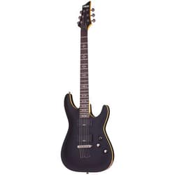Schecter 6 String Solid-Body Electric Guitar, Aged Black Satin (3660)