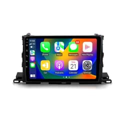 ViaBecs Android 12 Radio for Toyota Highlander 2014-2019,10.2 Inch QLED HD Touch Screen, 6G+128G with Wireless Apple Carplay, Android Auto, WiFi, DSP, SWC, AM FM Radio