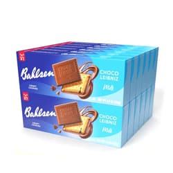 Bahlsen Choco Leibniz Milk Cookies (12 boxes) - Leibniz Butter Biscuits topped with a thick layer of European Chocolate - 4.4 oz boxes