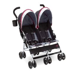 Delta Children Jeep Scout Double Stroller, Lunar Burgundy