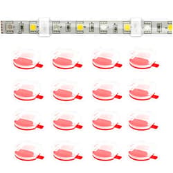 ATB- Clear Strip Light Mounting Clips Self-Adhesive Hooks,Fixing Clamps LED Strip Light 8mm,10mm,12mm.100 Pack Strip Light Brackets Holder,USB Cable Wires Organizer.