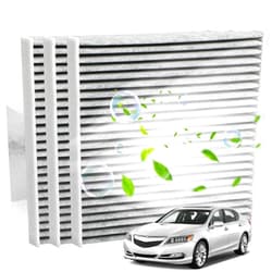 VEPAGOO 3 Pack CP134 CF10134 Cabin Air Filter includes Activated Carbon for Honda Accord Crosstour Civic Crosstour CR-V Odyssey Passport Pilot Ridgeline Acura Csx Ilx Mdx Rdx Rl Rlx Tl Tlx Tsx Zdx