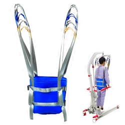 CLOSEHO MK Patient Lift Walking Sling with Four Point Support, Medical Lift Equipment Walking Standing Aids, Upgraded Version Hoyer Lift Sling for Bariatric, Elderly, Disabled, 507lb (Size : Medium)