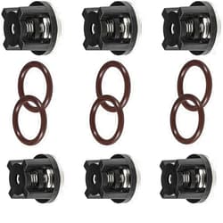 Generic AR1828 Water Pump Check Valves Kit Replacement for Annovi Reverberi 18mm XR RK RKA RKV 70-0179, 18mm, New Valves & O-Rings AR1828 Water Kit, Black, TZ1828