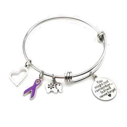 Pammytail You Might Not Remember But I will Never Forget Dementia Awareness Charm Bracelet