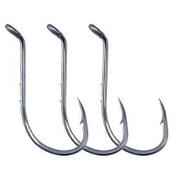 Dr.Fish 100 Pack Octopus Hooks Baitholder Fishing Hooks Circle Live Bait Hooks Double Barbed Shank Freshwater Fishing Hook for Bass Trout Crappie Panfish
