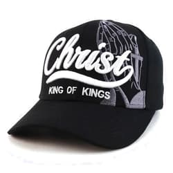 Black Duck Brand 3D Christ King of Kings Embroidered Jesus Christian Ball Cap