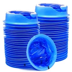 Ridota 50 Pack Emesis Bag, Disposable Vomit Bags, Aircraft & Car Sickness Bag, Nausea Bags for Travel Motion Sickness (Blue)