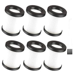 VCLENA 6 Pack XL-618A Fliters Replacement Filter For Moosoo XL-618A M8-PRO Cordless Vacuum Washable …