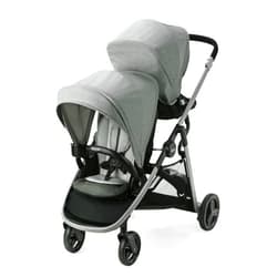 Graco Ready2Grow LX 2.0 Double Stroller Features Bench Seat and Standing Platform Options, Clark