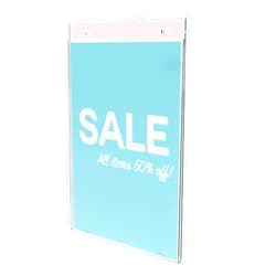 Deflecto Classic Image Wall Mount Sign Holder, Single-Sided, Vertical, 8.5