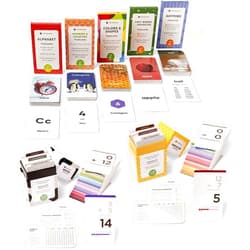 Think Tank Scholar Preschool & Early Math Learning Bundle | Alphabet, Numbers & Counting, Colors & Shapes, First Words and & Opposites, Rhyming | Addition and Subtraction (All Facts Color Coded)