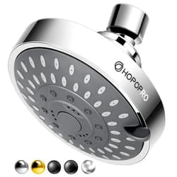 HOPOPRO 5-Mode High Pressure Shower Head - Consumer Reports, The Washington Post, NBC News, TODAY TV Show Recommended - High Flow Fixed Showerheads Bathroom Rain Showerhead (4 Inch Chrome)