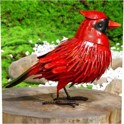 Natelf Cardinal Statue Metal Bird Yard Art, Garden Sculptures & Statues Large Red Birds Outdoor Decor, Gifts for Christmas/Mom/Grandma/Wife/Daughter/Sister/Aunt