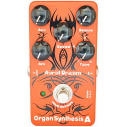 Aural Dream Organ A Synthesis Guitar Effect Pedal includes Rock,Bluse,Reggae and Rockband effects with RotarySpeaker module, True Bypass.