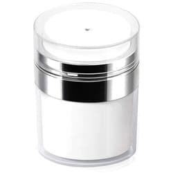 Mluchee Airless Pump Jar - 1.7 Oz Moisturizer Pump Dispenser, Cream Jar Vacuum Bottle Drunk Elephant Container - Airless Cosmetic Pump Containers Air Pump Container for Cream, Lotions, Serums, Moisturizer