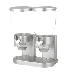 Honey-Can-Do Zevro /GAT202 Indispensable Dry Food Dispenser, Dual Control, Silver