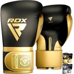 RDX Professional Boxing Sparring Gloves, Mark PRO Competition, Super Skin Maya Hide Leather, Multi-Layered, Padded Wrist Support, EZ Strap for Firm Secure Fit, Kickboxing Training