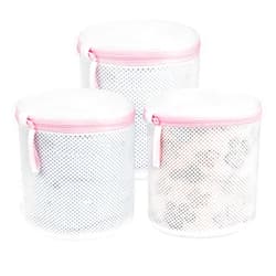 Ainiv Mesh Laundry Bags, 3PCS Bra Laundry Bags with Zips, Bra Wash Bags Mesh Wash Bags, Reuse Washing Machine Bag for Delicates Blouse, Hosiery, Underwear, Bra, Lingerie Baby Clothes