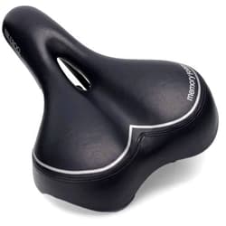 Bikeroo Narrow Nose Road Bike Saddle - Chafe Rub Reduction for Comfort, Flexibility for Street Riding Commuting Stationary Bike Exercise