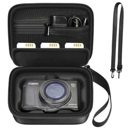 GWCASE Camera Bag for Canon PowerShot SX740/ SX720/G7X Mark II/G7X Mark III Digital Camera,Padded Interior and Protective Compartments,Mesh Pockets for Memory Cards and Other Accessories