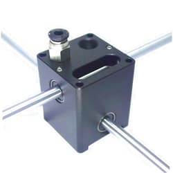 Bhonghu for ultimake 2 Aluminum Alloy X/Y axis Cross Slide UM2+ extruder in tunneling on 8MM axis Slider for 3D Printer Spare Parts(Silver,with 8x12x35mm)