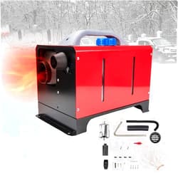 PHILTOP 8KW Diesel Air Heater 12V All-in-One Diesel Heater 1 Holes Parking Heater Diesel Air Heater With LCD Switch & Remote Control with Constant Temperature Timing