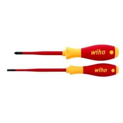 Wiha 32189 Insulated Screwdrivers Slim No.2 and 4.5, 2-Piece Set