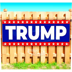TampaPrinting Trump Banner 13 oz | Non-Fabric | Heavy-Duty Vinyl Single-Sided with Metal Grommets