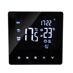 WOTAO Wi-Fi Smart Thermostat Temperature Controller for Electric Heating LCD Display Touch Screen Week Programmable App Control Underfloor Heating Thermostats for Home Office School Hotel
